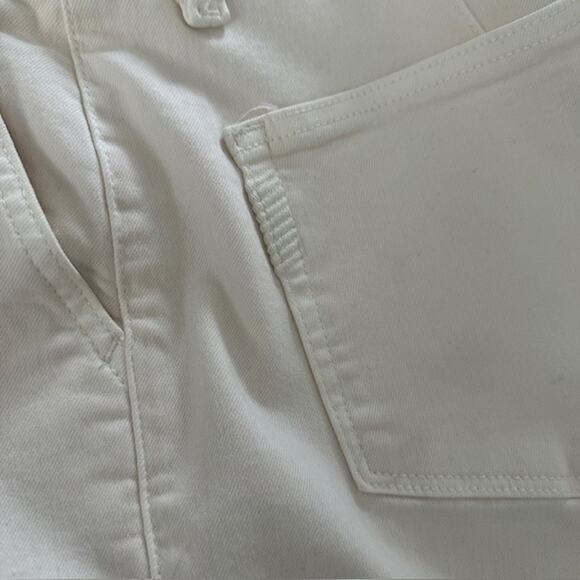 Paige Christy Mid-Rise Straight Cargo Pants Size: 29 Color: Quartz Sand - Picture 10 of 11